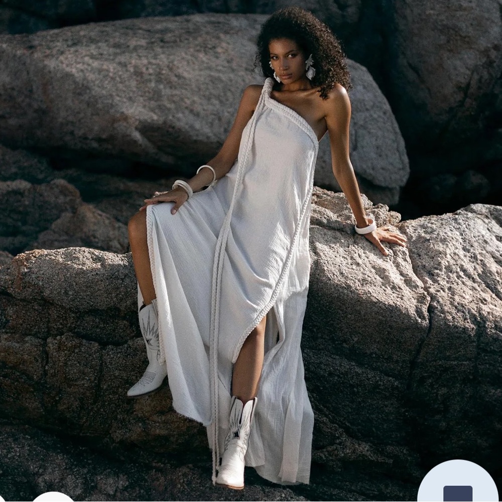 Greek Goddess Toga Dress Asymmetrical One Shoulder from Aya Sacred Wear